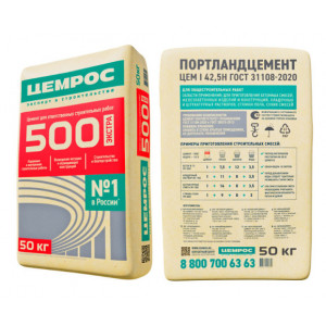 Цемент Евроцемент (Липецкий) М-500 50кг (39шт) купить во Владимире