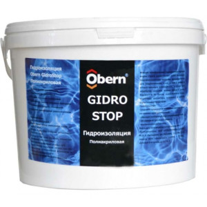 Гидроизоляция полиакриловая 10л OBERN GIDRO STOP купить во Владимире