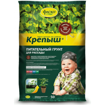 Грунт Крепыш, для рассады, 50 л, Фаско