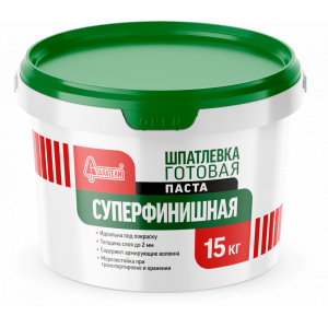 Шпаклевка готовая суперфинишная 15кг СТАРАТЕЛИ купить во Владимире