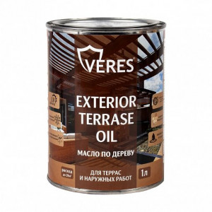 Масло по дереву EXTERIOR TERRASE OIL для наружных работ палисандр 1л VERES купить во Владимире