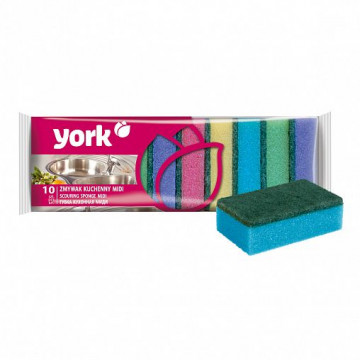 Губки для посуды миди (уп.10шт) YORK
