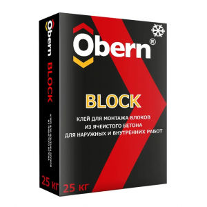 Клей для блоков 25кг OBERN ЗИМА! купить во Владимире