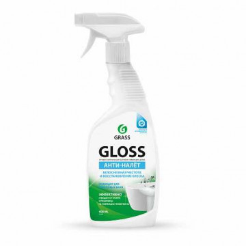 Средство для ванной комнаты чистящее "gloss" 0,6 л (кислотное) (1/8) "grass"