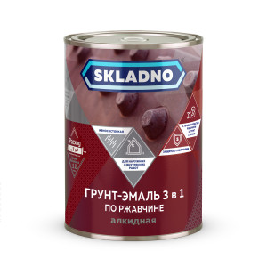 Грунт-эмаль 3 в 1 белая 0,8кг SKLADNO купить во Владимире