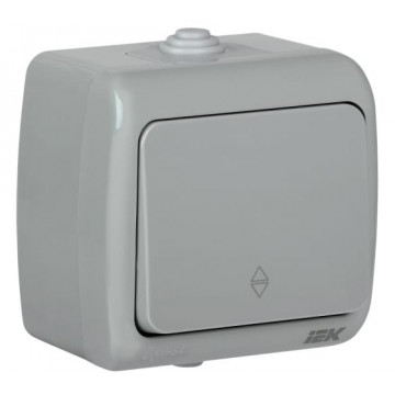 Выключатель 1 кл ОУ "AQUATIC" проходной ВС-20-1-2-А 10А IP54 IEK