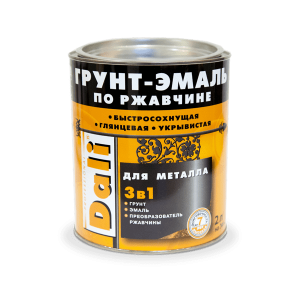 Грунт-эмаль по ржавчине молотковая золотистая 2л DALI купить во Владимире