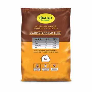 Калий хлористый 1кг уп/20