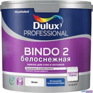 Краска prof bindo 2 белоснежная 4,5л Dulux купить во Владимире