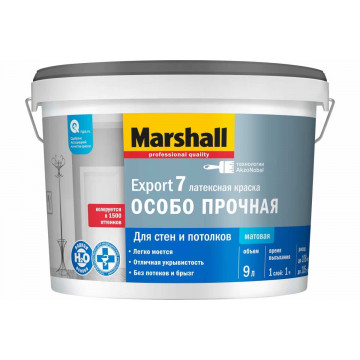 Краска Marshall Export 7 мат BW 9л