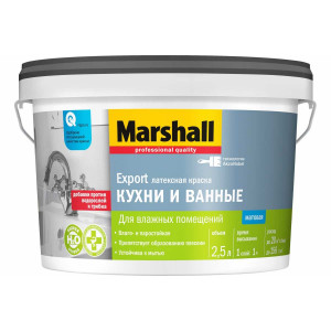 Краска Marshall Export Кухни и ванные 2,5л купить во Владимире