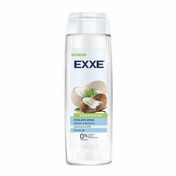 Гель для душа (кокос и ваниль) 400мл "EXXE"