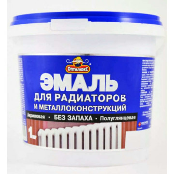 Эмаль акриловая для радиаторов 0,5кг ОПТИЛЮКС