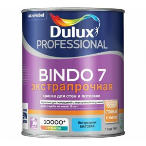 Краска prof bindo 7 BW экстрапрочная 1л Dulux купить во Владимире