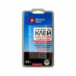 Холодная сварка для сантехники белая 55г MASTERTEKS купить во Владимире