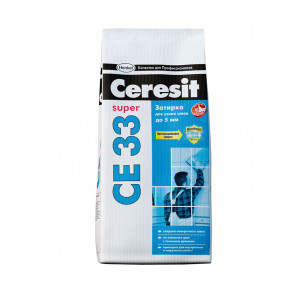 Затирка CERESIT Super CE 33 № 16 графит 2кг купить во Владимире