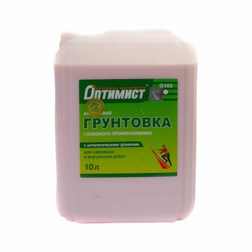 Грунт глубокого проникновения G103 10л Оптимист