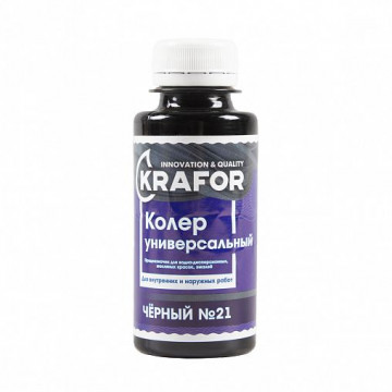 Колер №21 Черный 100мл KRAFOR