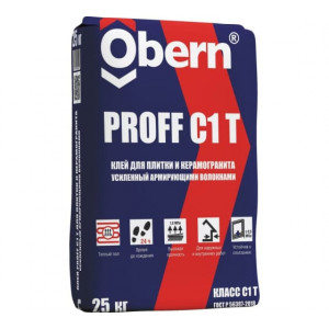 Клей плиточный PROFF C 1T OBERN 25кг для внутренних и наружных работ купить во Владимире