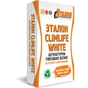 Штукатурка гипсовая Эталон ClimLife белая ручного и машинного нанесения 30кг купить во Владимире