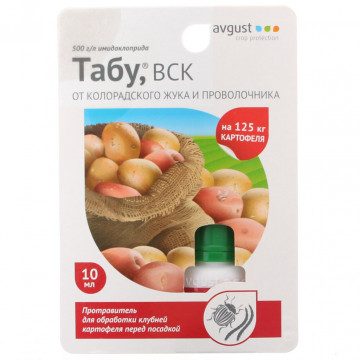 Инсектицид Табу,от колорадского жука,проволочника,протравитель клубней,жидкость,10 мл,Avgust