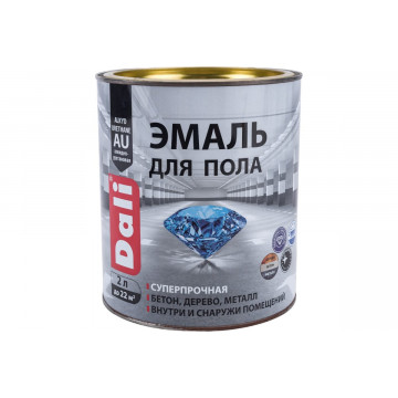 Эмаль для пола серая 2л DALI