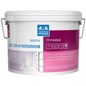 Краска акриловая интерьерная 3кг Оптимум купить во Владимире