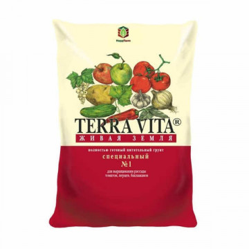 Грунт Живая земля, для рассады, 5 л, Terra Vita
