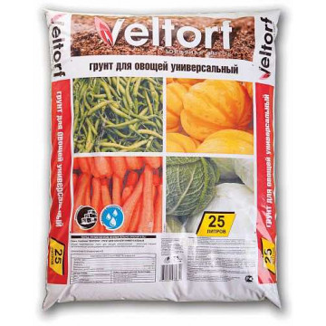 Грунт для овощей универсальный 25 л (1) "veltorf"