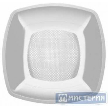 Тарелка одноразовая мелкая 180х180 мм, бел., ПП, 3 шт/упак "Buffet" 150 шт/кор РОССИЯ 183897г/