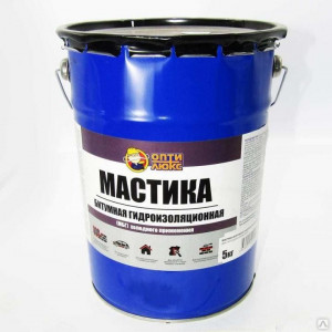Мастика битумная гидроизоляционная МБГ 5кг ОПТИЛЮКС купить во Владимире