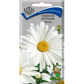 Семена цветов нивяник крупный "аляска" ("м) 0,5 г (10/100) "поиск"