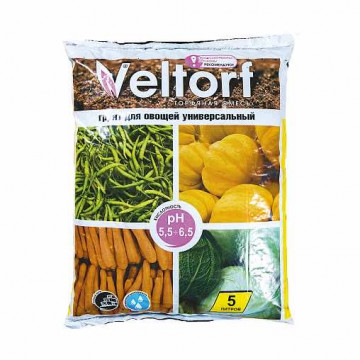 Грунт для овощей универсальный  5 л (1) "veltorf"