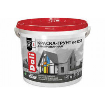 Краска-грунт по OSB база А белая 6кг DALI