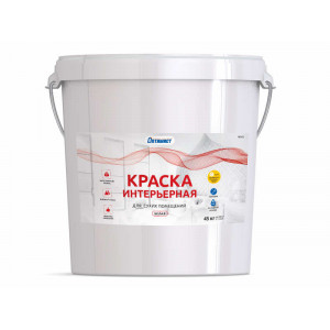 Краска интерьерная белая W202 45кг Оптимист купить во Владимире