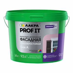 Краска фасадная PROF IT база А 14кг Лакра купить во Владимире