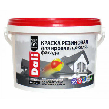 Краска резиновая база А 12кг DALI
