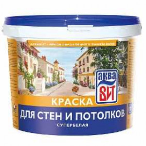 Краска интерьерная супербелая 2,5кг ВДКЧ Н-201 купить во Владимире