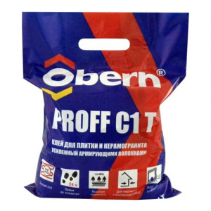 Клей плиточный PROFF C 1T OBERN 5кг для наружных работ купить во Владимире