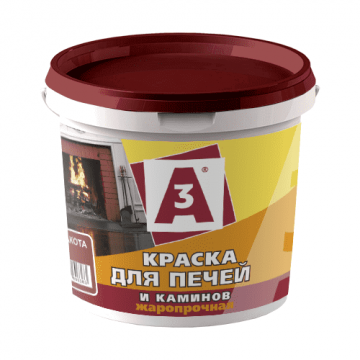 Краска для печей и каминов термостойкая белая 2,4кг А3 Ижевск