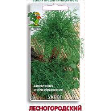 Семена укроп "лесногородский" 3 г (10/100) "поиск"