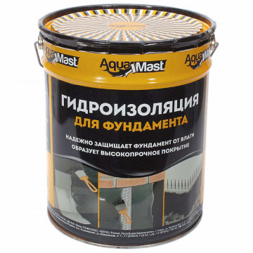 Мастика битумная гидроизоляционная для фундамента 18кг AQUAMAST "ТЕХНОНИКОЛЬ"