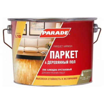 Лак паркетный алк/урет. L10 матовый 2,5л PARADE