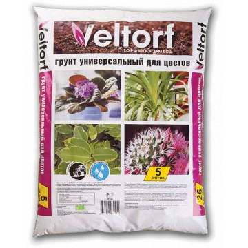 Грунт для цветов универсальный  5 л (1) "veltorf"