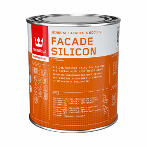 Краска FACADE SILICON акриловая для фасадов и цоколей 0,9л ТИККУРИЛА купить во Владимире