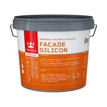 Краска FACADE SILICON акриловая для фасадов и цоколей 5л ТИККУРИЛА