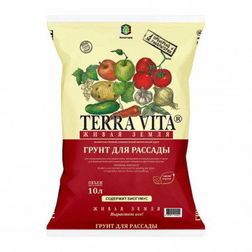 Грунт Живая земля, для рассады, 10 л, Terra Vita