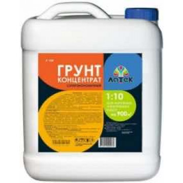 Грунт Л104 концентрат суперэкономичный 1:10 для наружных и внутренних работ 5л Латек