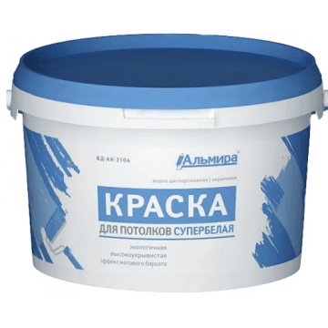 Краска для стен и потолков 25кг Альмира
