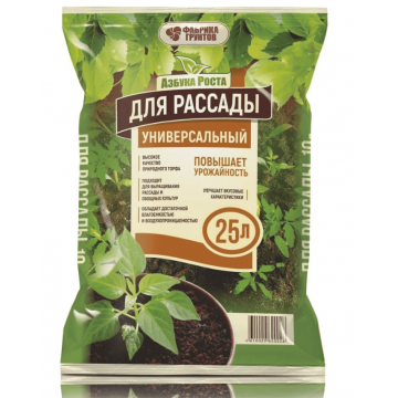 Грунт Азбука роста, для рассады, 10 л, Фабрика грунтов